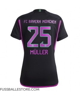 Günstige Bayern Munich Thomas Muller #25 Auswärtstrikot Damen 2023-24 Kurzarm